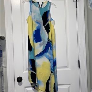 Mid length high rise dress